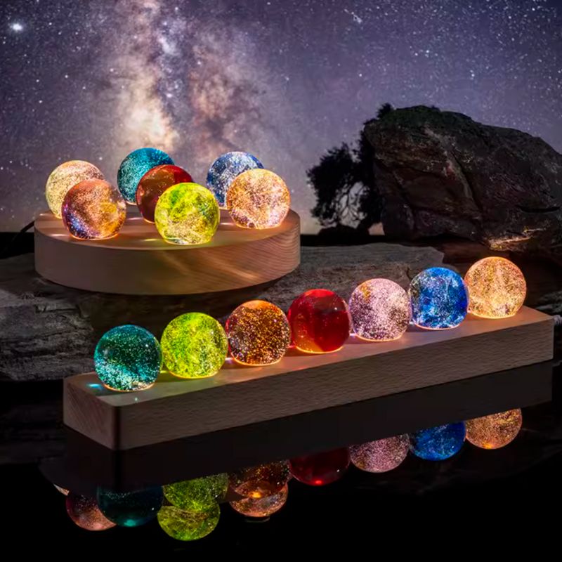 Seven Galaxies Set -  7 Crystal Spheres
