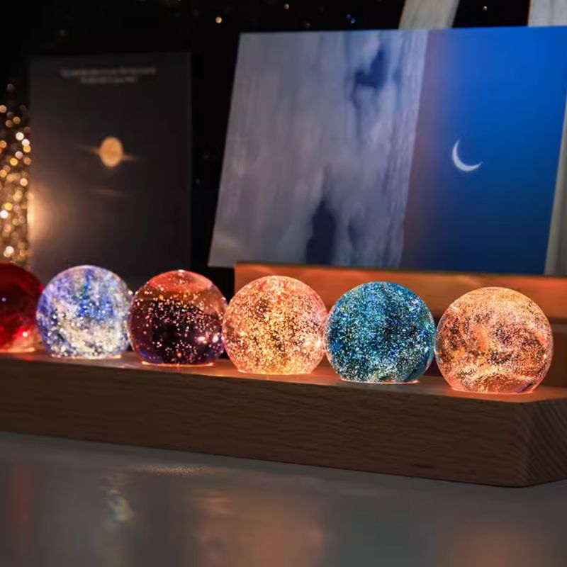 Seven Galaxies Set -  7 Crystal Spheres